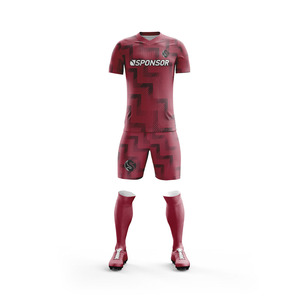 Conjunto de ropa deportiva de diseño personalizado, uniforme de fútbol unisex de alta calidad 100% poliéster, venta al por mayor, uniforme completo de fútbol único - Product Image 6