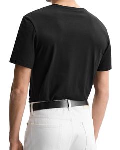 O-cuello de manga corta 100% algodón niños camisetas de secado rápido Durable Color sólido 200 gramos Puff diseño de impresión ropa al aire libre - Product Image 4