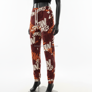 Pantalones Deportivos de Mujer de Alta Calidad, Poliéster y Elastano, 240 GSM, Transpirables, Suaves al Tacto, Sublimación Completa, Logotipo Personalizado - Product Image 4