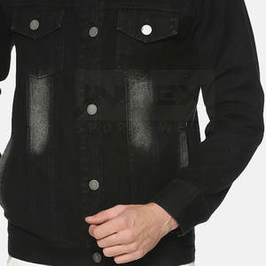 2024 couleur unie tenue décontracté hommes jean veste Streetwear nouvelle mode confortable hommes jean veste - Product Image 6