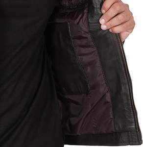 Chaqueta de cuero de moda para hombre hecha a medida de alta calidad más vendida, ropa de moda de invierno con material de tela nueva condición - Product Image 5