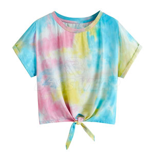 T-shirts et crop tops décontractés pour femmes, coupe ajustée, qualité supérieure, coton/polyester, respirant, écologique, tissu 220g - Product Image 1