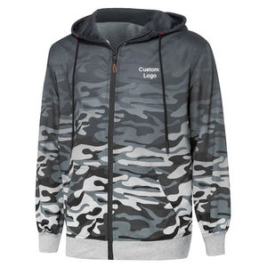 Sudadera con capucha de poliéster 100% con sublimación de camuflaje personalizada con estampado completo y diseño de logotipo para hombres y mujeres - Product Image 2