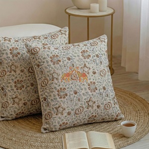 Funda de Cojín de Algodón con Estampado Floral, Estilo Moderno, para Sofá, Silla, Decoración del Hogar - Product Image 3