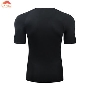 T-shirts pour hommes pour la course à pied et l'entraînement musculaire Logo personnalisé pour les hommes Chemises de fitness et de gymnastique - Product Image 4