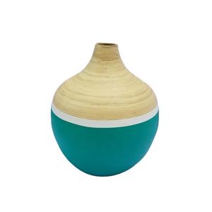 Assaisonnement vase en bambou filé écologique de haute qualité pour la décoration de la maison et du salon de mariage fabriqué au Viet Nam - Product Image 1