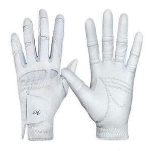 Guantes de golf blancos de piel de oveja Guante de golf de sensación clásica Embalaje personalizado Manos aceptables Guantes de golf unisex con diseño personalizado - Product Image 6