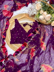 Dernier modèle de créateur Saree en viscose pure douce et à la demande avec séquence de travail Exportateur de mode pour femme à vendre - Product Image 3