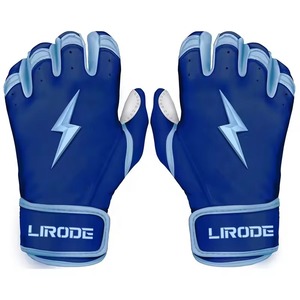 Guantes de Bateo Profesionales Personalizados de la Mejor Calidad con Diseño de Puño Corto para Hombre, para Softbol y Béisbol, Hechos de Cuero Genuino - Product Image 2