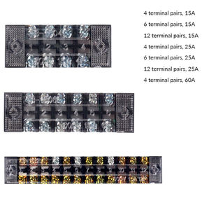 เทอร์มินัลบล็อกสำหรับเทอร์โมพลาสติก IP20 15A ไฟฟ้าพร้อมขั้วต่อบล็อกขั้วต่อเทอร์มินัล6คู่ - Product Image 6