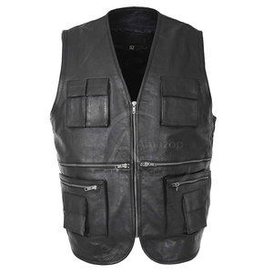Chaleco de Cuero para Hombre, Material de Primera Calidad, Precio al por Mayor, Chaleco de Cuero de Moda para Hombre, Hecho en Pakistán - Product Image 4