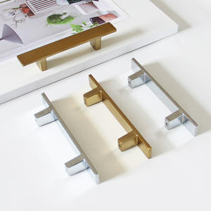 Modern Rectangular Zinc Aluminum Alloy Furniture Handle <b>Knob</b> for Drawer <b>Dresser</b> Cabinet Bedroom Kitchen Wardrobe Living Room - Product Image 2