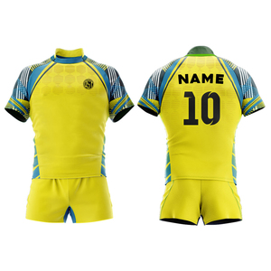 Los mejores uniformes de fútbol de Rugby personalizados Equipo completo Gridiron Ropa deportiva Pantalones cortos Diseños sublimados Transpirable Secado rápido 100% - Product Image 1