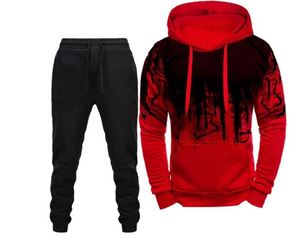 Ensemble de survêtement de sport en polyester unisexe personnalisé de haute qualité sweat à capuche d'hiver grande taille pour hommes vente en gros - Product Image 2