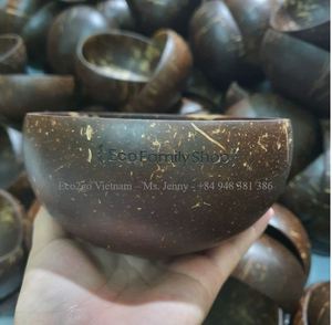 ผู้ผลิตขายส่งครัวชามกะลามะพร้าวแฮนด์เมดสําหรับสลัดคุณภาพสูงโดย Eco2go Vietnam - Product Image 6