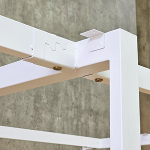 Estructura de Mesa Rectangular Minimalista de Acero Inoxidable con Pintura Electrostática Multicolor, 120x240cm, Requiere Ensamblaje de 4 Piezas - Product Image 6