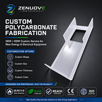 Panneau de boîtier en polycarbonate blanc sur mesure, découpé et formé avec précision pour l'emboîtement de composants