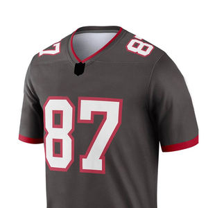 Camisetas de fútbol americano de secado rápido de alta calidad de impresión por sublimación personalizada de poliéster camisetas de fútbol americano para hombres - Product Image 3