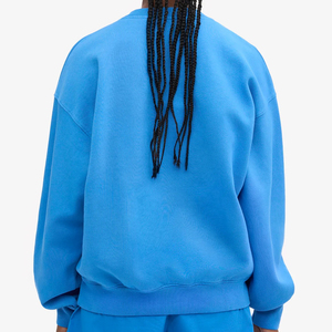 Sudadera de algodón de color sólido de nuevo diseño, sudadera de cuello redondo para mujer al por mayor, sudadera de mujer más vendida con logotipo personalizado - Product Image 6