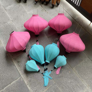 Linterna de Lino Vietnamita Hecha a Mano al por Mayor para Decoración de Bodas, Linterna de Bambú de Hoi An, Elegante y Sofisticada - Product Image 1