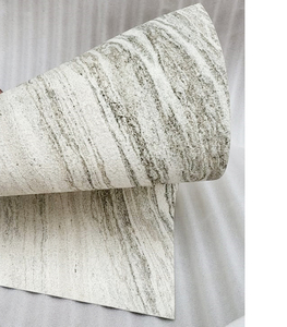 100% chapa de piedra de mármol ecológica efecto Natural Himalaya blanco Flexible y transpirable chapa de piedra de pizarra Color blanco - Product Image 5