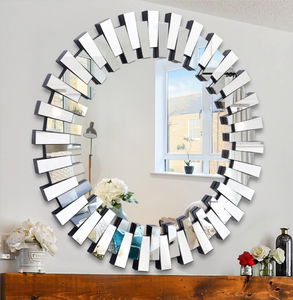 กระจกเงาทองแดงติดผนังกระจกโลหะด้านตกแต่งชายฝั่งบ้านโรงแรมห้องนั่งเล่น - Product Image 6