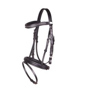 La bride a une belle bande de front légèrement incurvée avec de petits strass - Product Image 1