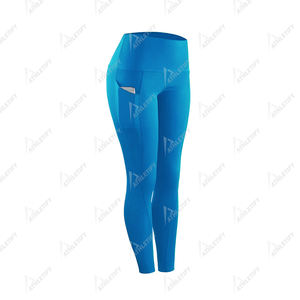 Mallas de Yoga de cintura elástica de cintura alta para mujer, medias de compresión elásticas para gimnasio, correr, entrenamiento y Fitness, suministro a granel - Product Image 5