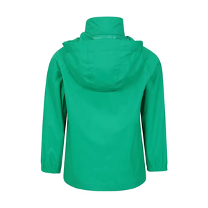 Chaqueta cortavientos de lluvia ligera de doble panel para hombre con cuello levantado impermeable con capucha impermeable para chaqueta de primavera para hombre - Product Image 5