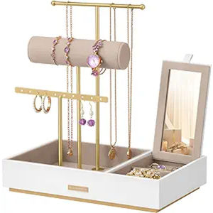 Présentoir à bijoux en métal plaqué or avec nouveau design pour accessoires d'affichage de qualité supérieure à bas prix - Product Image 1