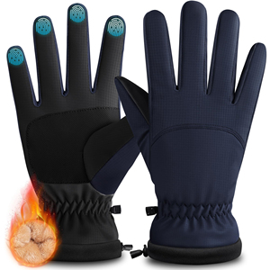 Gants de course chauds en polyester pour hommes, adhérence avancée, coupe respirante, utilisation pour activités de plein air avec couche de finition résistante à l'eau - Product Image 1