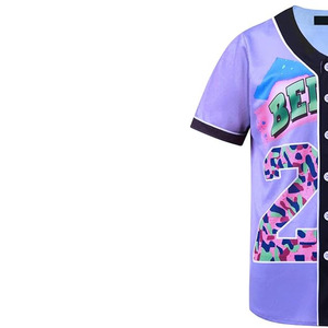 Set Style OEM/ODM Wholesale Bulk Order Available Women's Custom Breathable Polyester <b>Baseball</b> Jerseys Printed Sports Uniforms - Product Image 3