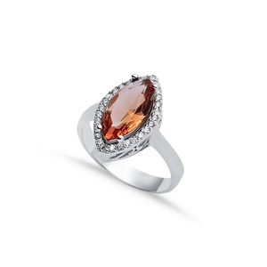 Anillo de sultanita Marquesa, joyería de plata para mujer, Baguette, venta al por mayor, joyería de plata de ley 925 hecha a mano turca - Product Image 1