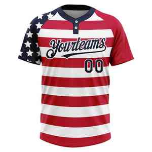 Maillot de baseball léger pour homme, très vendu, 100% polyester, séchage rapide, antibactérien, respirant, col en V, vêtements sur mesure - Product Image 2