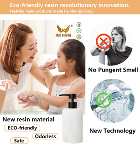 Accessoires de salle de bain en résine de luxe avec verre cassé meubles de salon salle de bain Suite sanitaire - Product Image 6