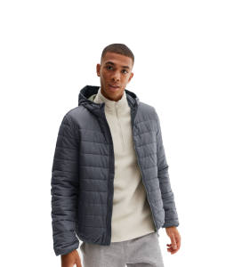 Veste polaire matelassée d'hiver pour hommes XL avec fermeture éclair Manteaux à bulles imperméables avec logo personnalisé OEM ODM Grande rue - Product Image 1