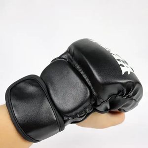 Gants de boxe MMA en cuir de vachette véritable personnalisés nouveauté gants de combat d'entraînement pour Muay Thai sparring et grappling - Product Image 5