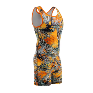 Nouveauté : Singlet de lutte pour hommes, vêtement de combat pour compétition, personnalisable, en polyester, impression par sublimation personnalisée pour MMA - Product Image 1