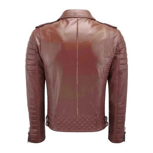 Genuine Sheepskin Bomber Leather <b>Jacket</b> Men Motorcycle <b>Mandarin</b> <b>Collar</b> New Fashion Men Leather <b>Jackets</b> 2026 - Product Image 4
