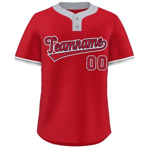Camiseta personalizable de Béisbol Juvenil, camiseta de sarga transpirable de secado rápido, bordado, nombre, número, botón, malla, ropa deportiva de EE. UU. - Product Image 5