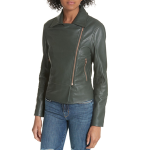 Veste en cuir coupe ajustée de luxe pour femmes à forte demande Toile de haute qualité Dernière conception Style à la mode - Product Image 2