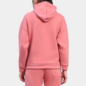 Vente en gros imprimé personnalisé poids lourd 100% coton sportif 2 en 1 pull à capuche ensemble pantalon de jogging taille élastique à capuche - Product Image 6