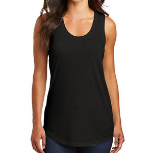 Camisetas sin Mangas Personalizadas para Mujer, Ajustadas, Negras y Transpirables - Product Image 1