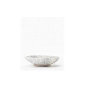 Marble <b>Bowl</b> Decorative Marble Round <b>Bowl</b> <b>White</b> Modern Design <b>Serving</b> <b>Bowl</b> at Wholesale Price - Product Image 4