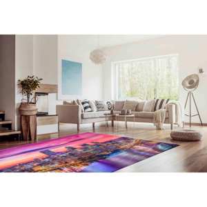 Tapis imprimé Pittsburgh City at Night - Tapis doux et antidérapant, tapis en velours - Product Image 4