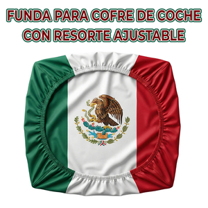 Copertura per Bagagliaio Auto con Bandiera Messicana in Poliestere Resistente - Product Image 2