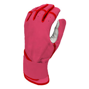 Guantes de bateo personalizados Rosas y blancos de alta calidad asequibles Guantes de béisbol de cuero de primera calidad y diseño personalizado a precio barato - Product Image 4