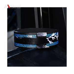 Cinturón de gimnasio personalizado, cinturón de cuero para levantamiento de pesas para hombres, diseñado para levantamiento de pesas y entrenamiento físico - Product Image 5