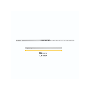 Emuca spagna Set di guide per ruote a cassetto 5 T30 chiusura a goccia di diapositive in acciaio per prolunga parziale lunghezza 300mm - Product Image 4