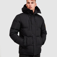 Parka d'hiver pour homme en gros Canada, grande taille 6XL, col montant long, capuche réversible, imperméable, style urbain avec logo